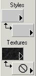 the foreground Textures button, after selection